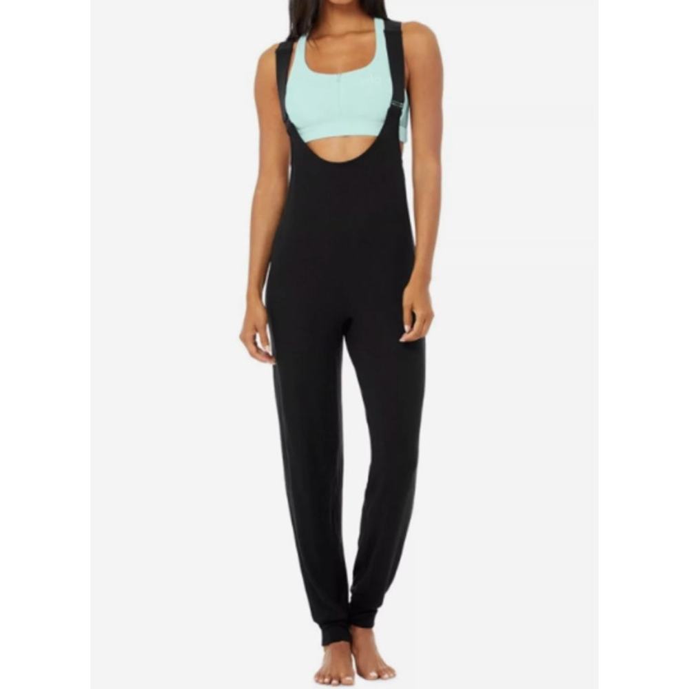 ALO Yoga Black Jumpsuit with Wide Straps
